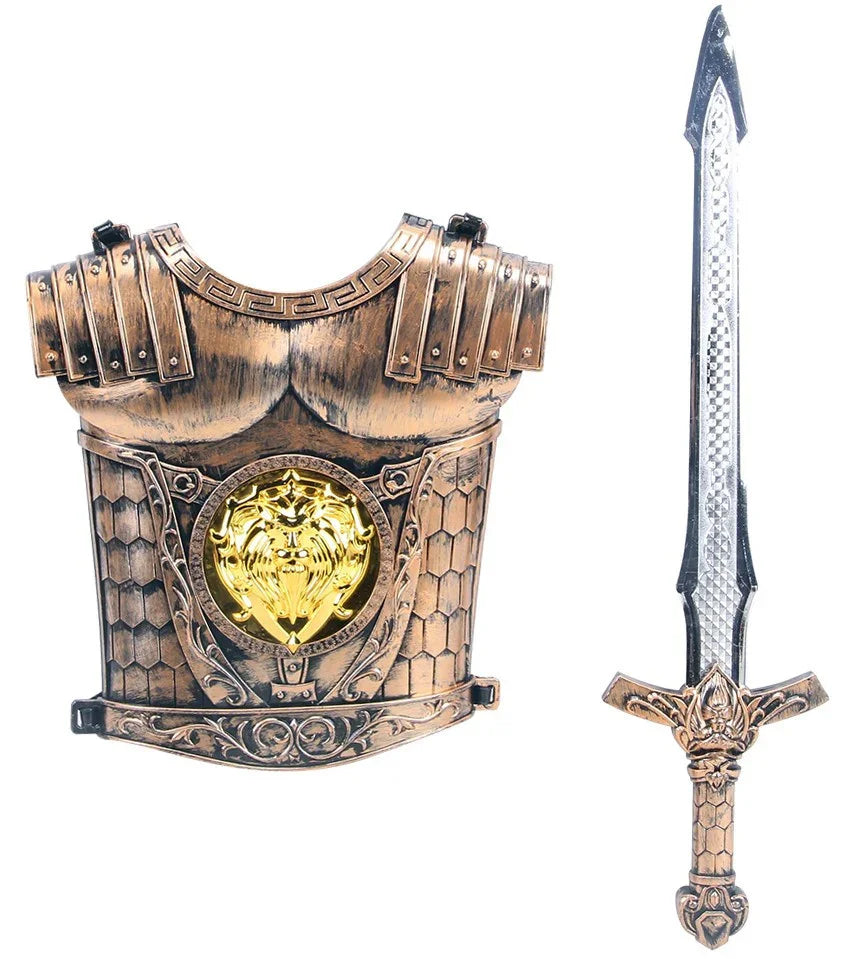 Armadura Romana con Espada Infantil Complementos Romanos y Griegos EuroCarnavales