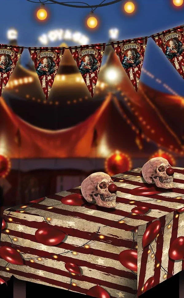 Guirnalda Circo Payaso Asesino para Decoración de Halloween Guirnaldas de Halloween Guirca