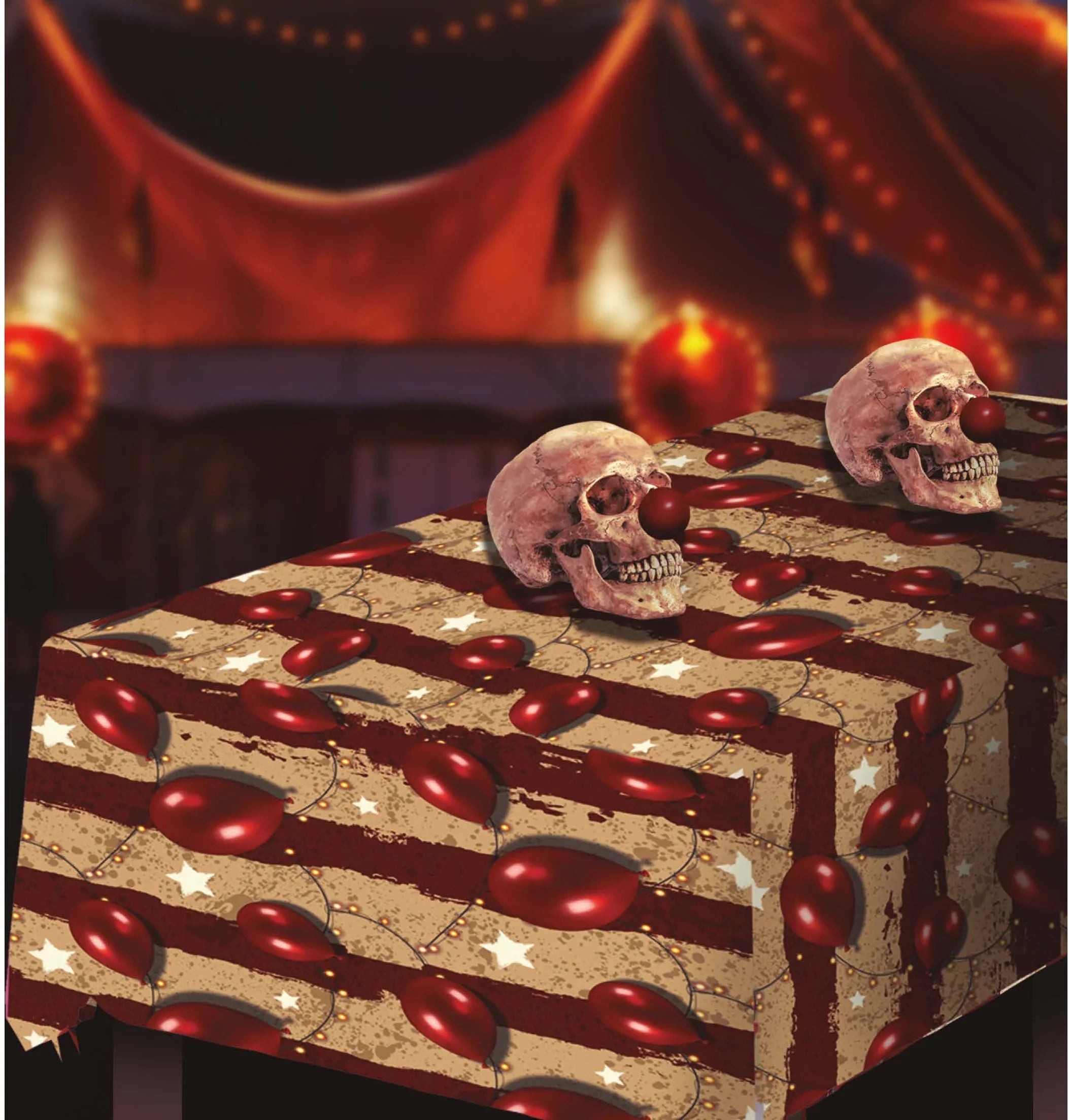 Mantel Circo Payaso Asesino para Decoración de Halloween Guirnaldas de Halloween Guirca