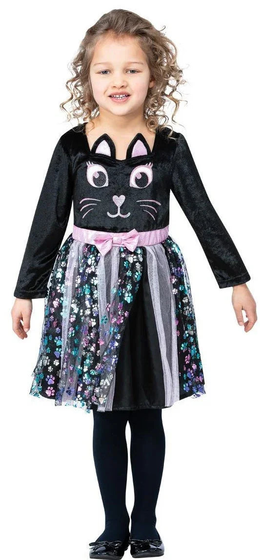 Disfraz de Gatita Rosa y Negra para Niña Gato Smiffys