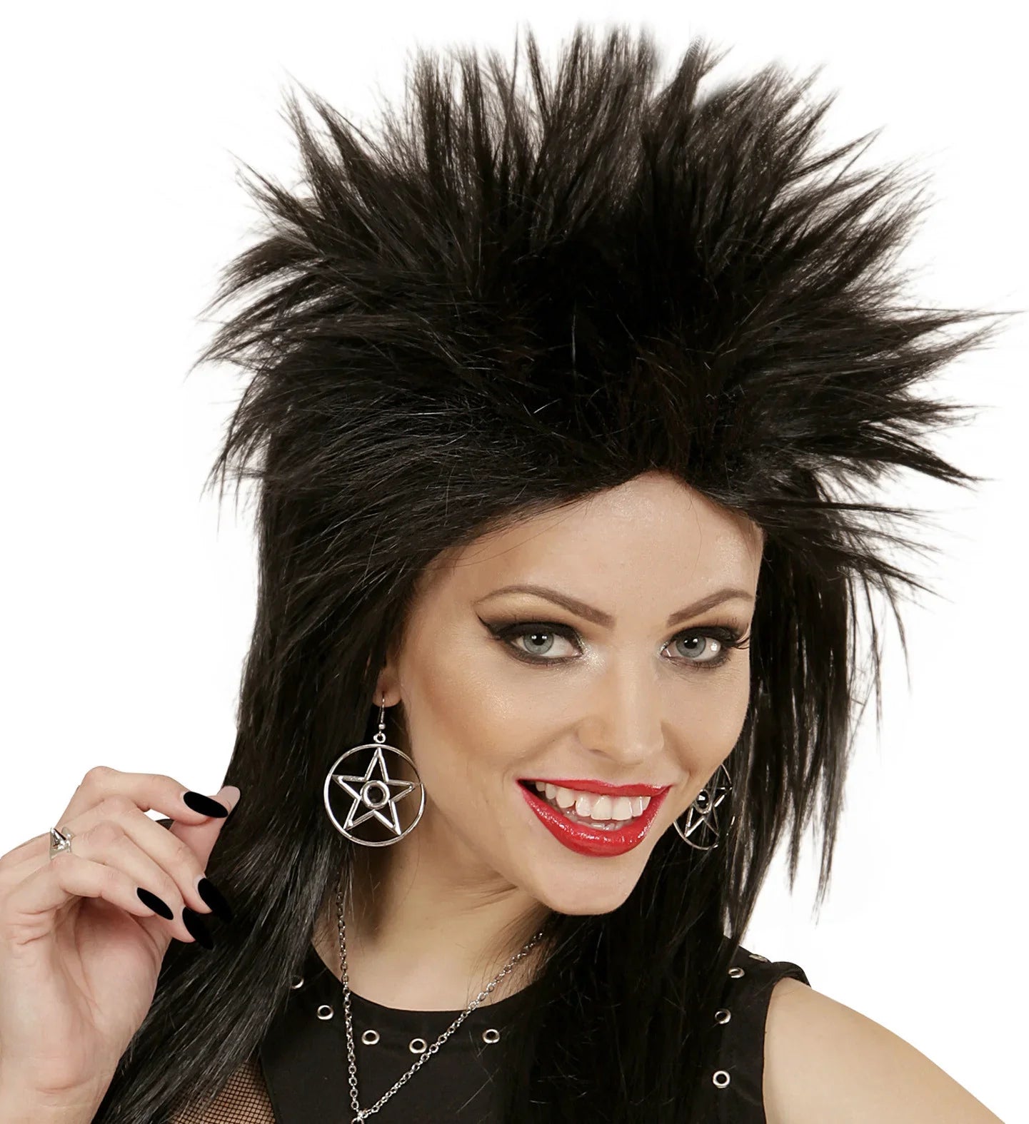 Pendientes Góticos de Estrella con Gema Negra Pendientes Widmann