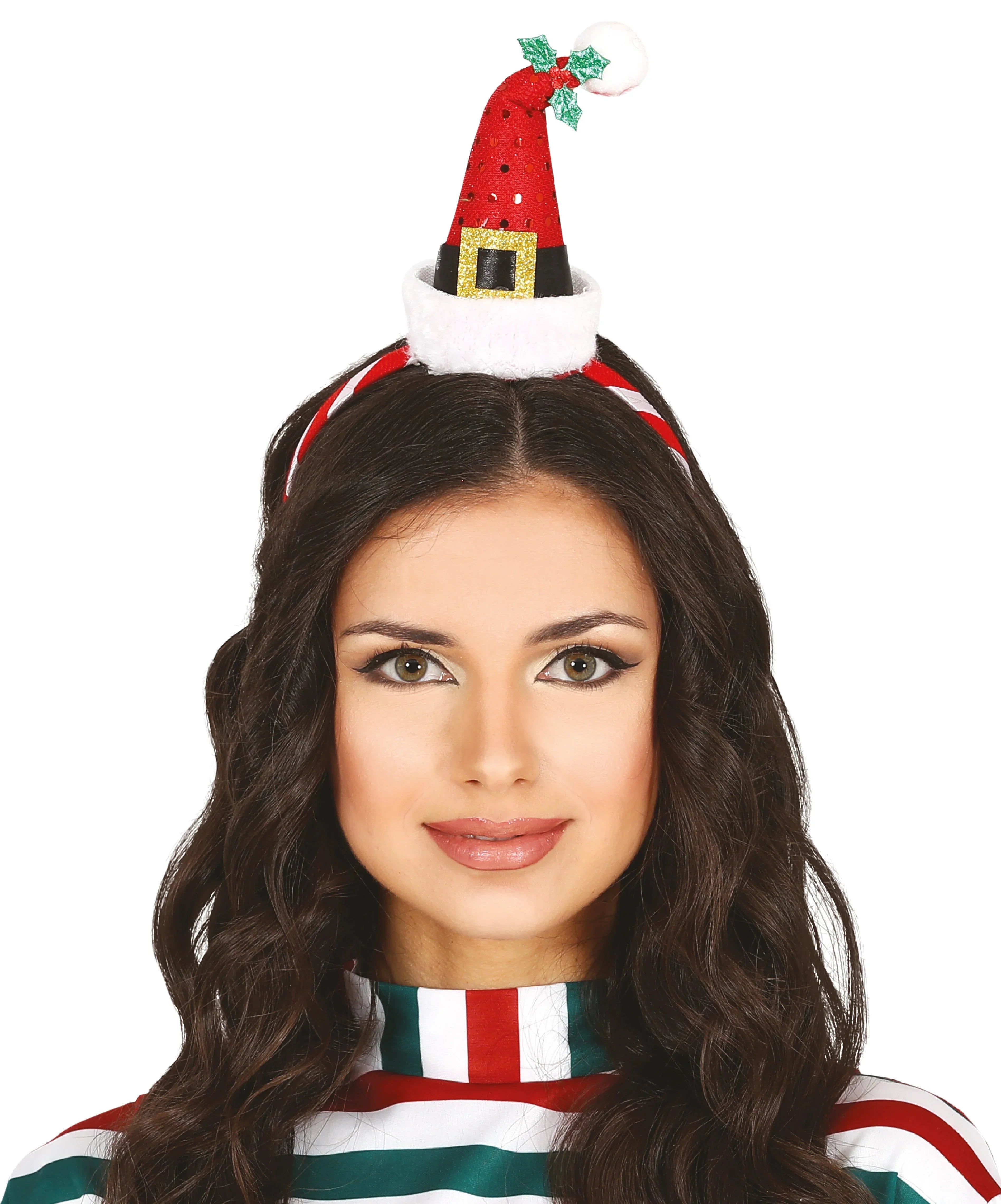 Diadema con Gorro de Papá Noel Decorado Gorros de Papá Noel Guirca