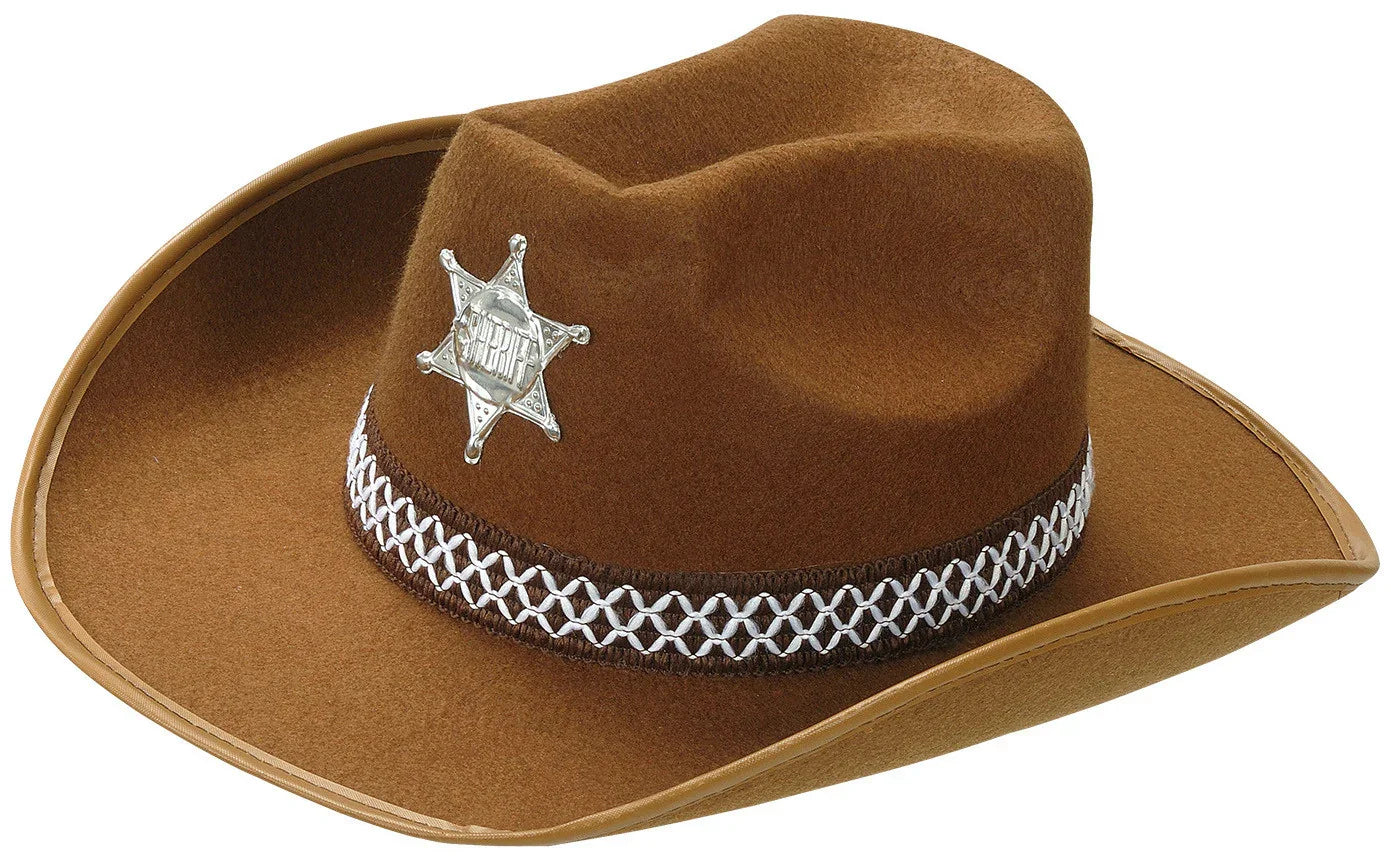 Sombrero marron Sheriff COMPLEMENTOS Widmann