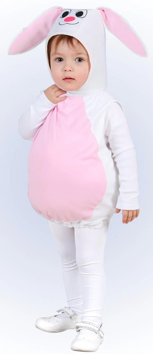 Disfraz de Conejito Blanco y Rosa para Bebé Conejo Widmann