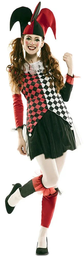 Disfraces en Pareja de Arlequines Rojos y Negros Arlequines y Bufones Disfraces Simon