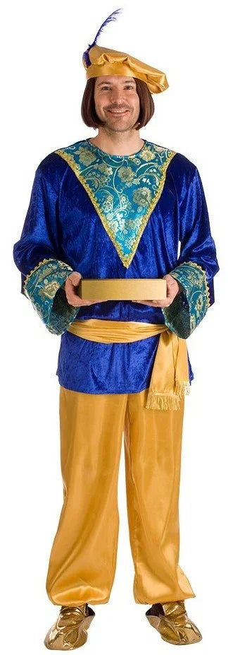 Disfraz de Paje de Melchor Azul para Hombre Reyes Magos y Pajes El Rey del Carnaval