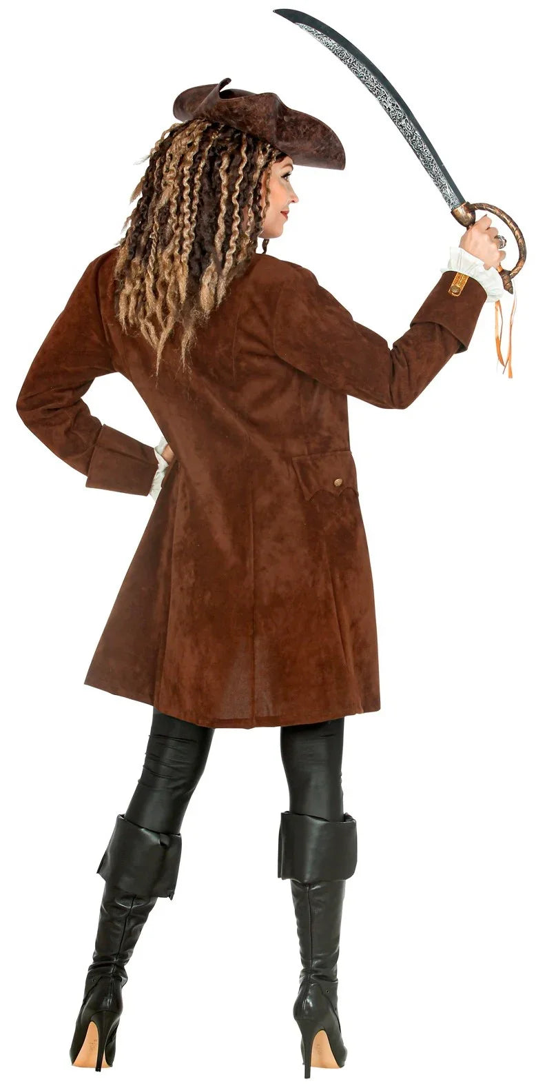 Chaqueta Pirata Marrón para Mujer Pirata Widmann