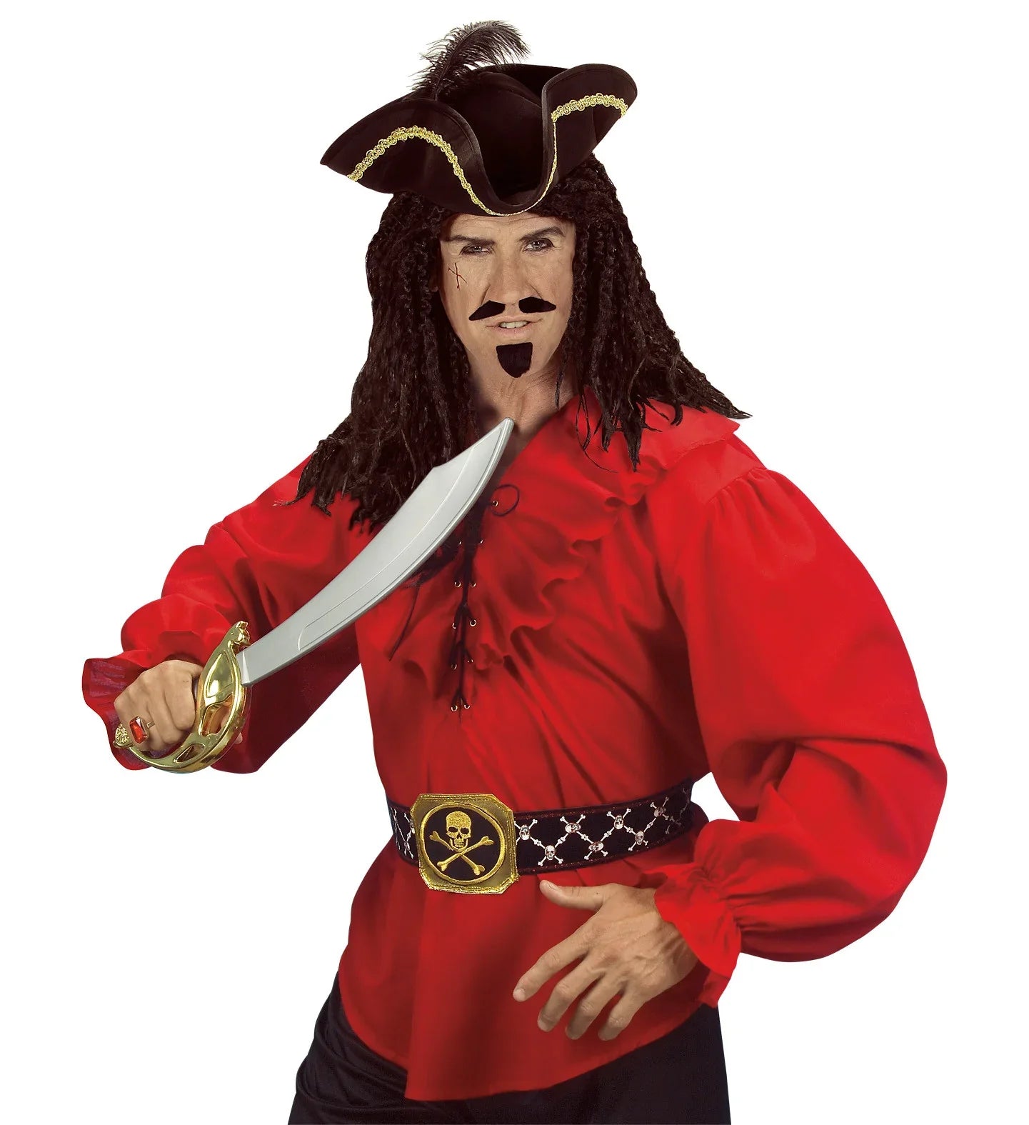 Camisa Pirata Roja para Hombre Chaquetas, Chalecos y Camisas Widmann