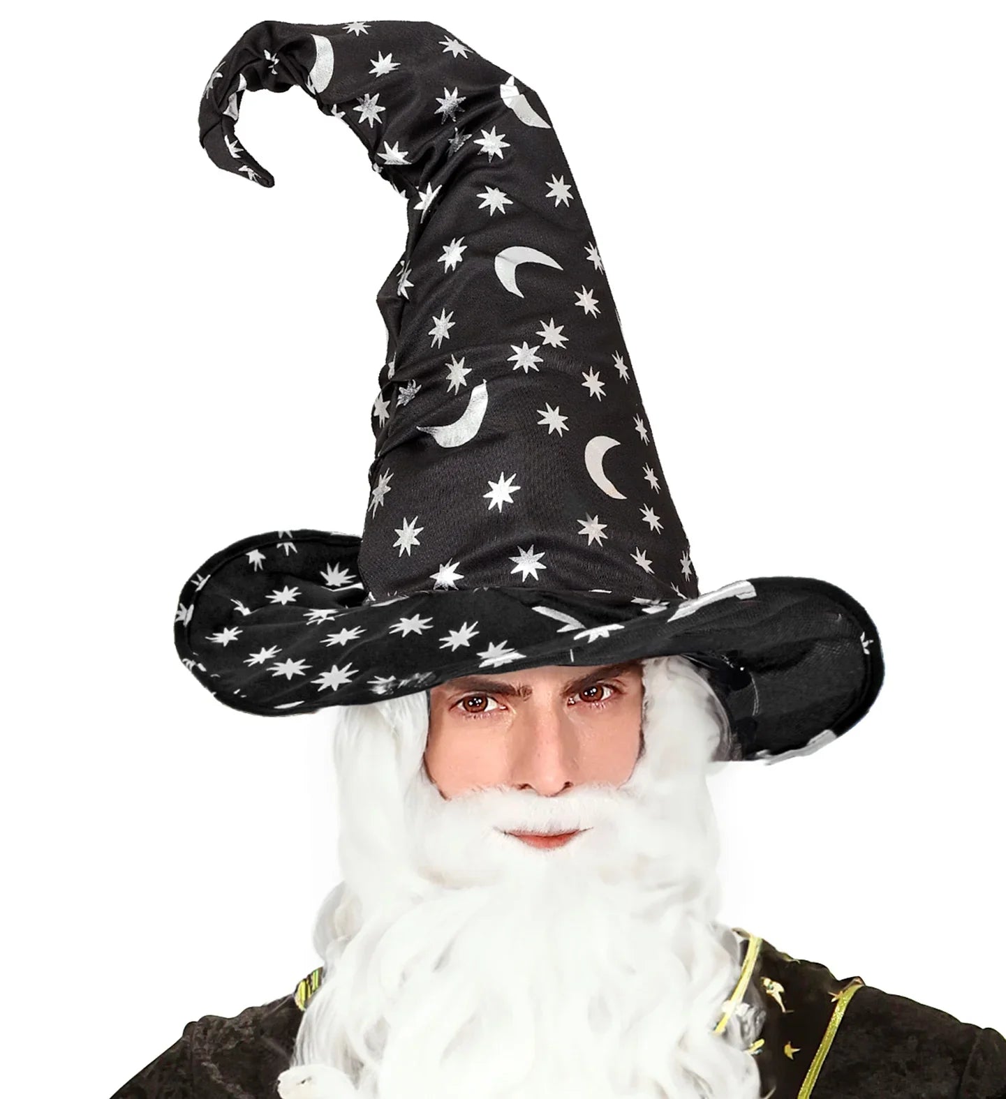 Sombrero de Bruja o Mago con Lunas y Estrellas Sombreros de Bruja Widmann