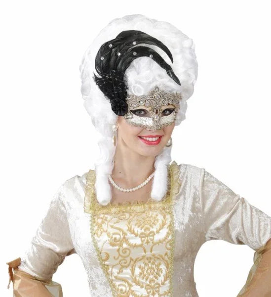 Antifaz Elegante Decorado con Plumas Antifaces Widmann