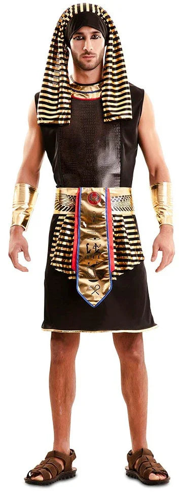 Disfraz de Faraón Egipcio Negro para Hombre Egipcios EuroCarnavales