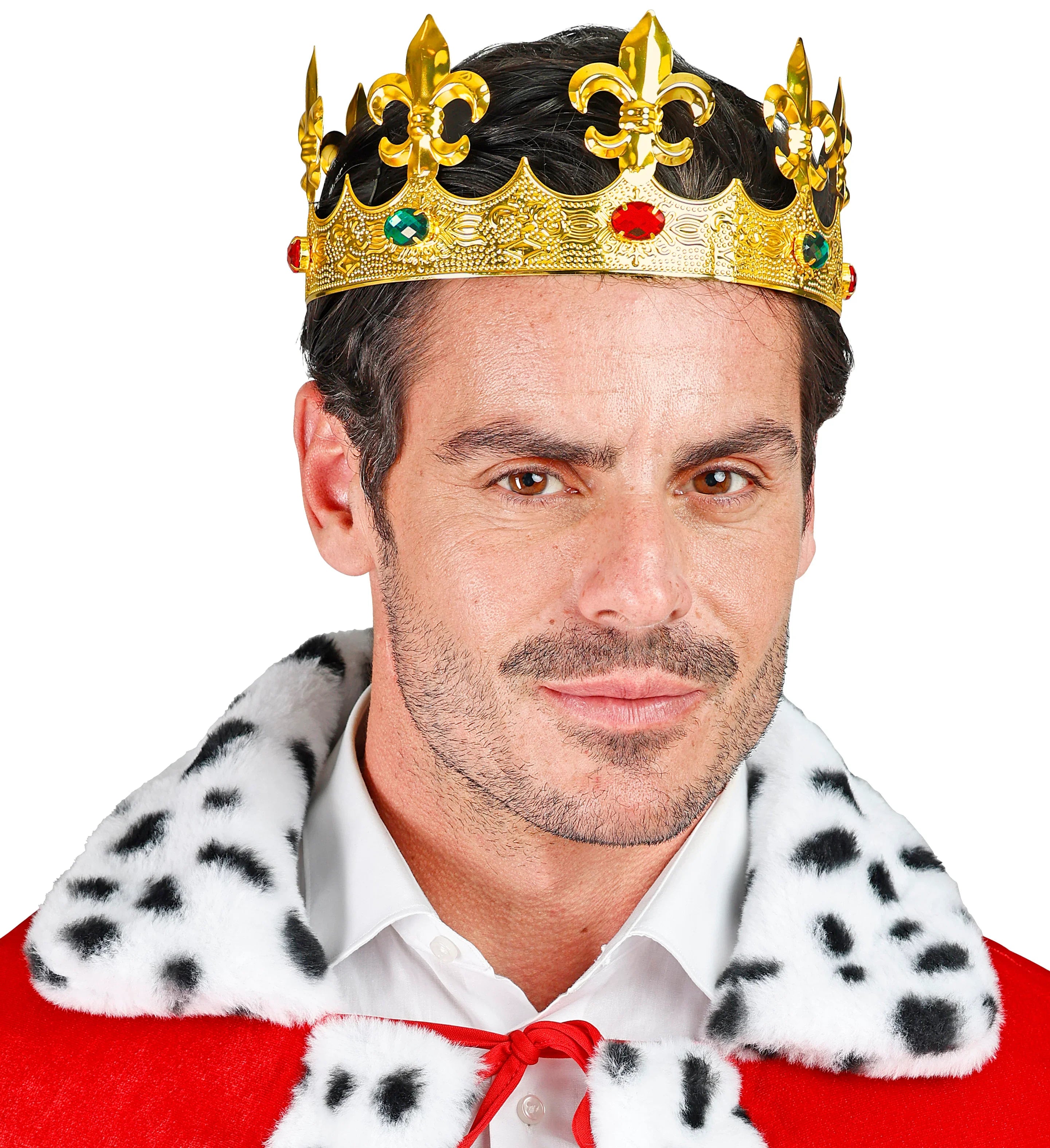 Corona de Rey Dorada de Metal con Pedrería Coronas y Tiaras Widmann