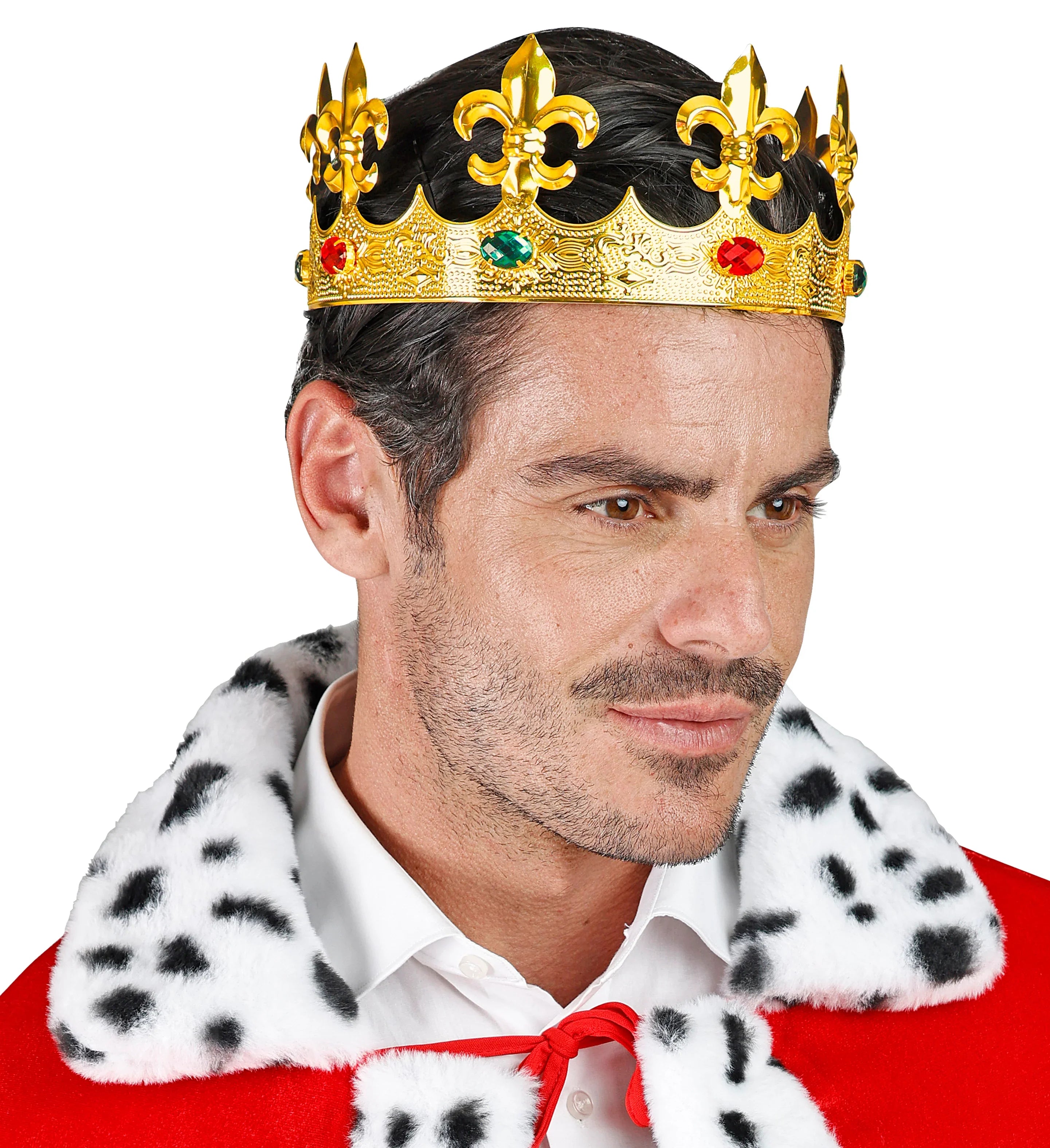 Corona de Rey Dorada de Metal con Pedrería Coronas y Tiaras Widmann