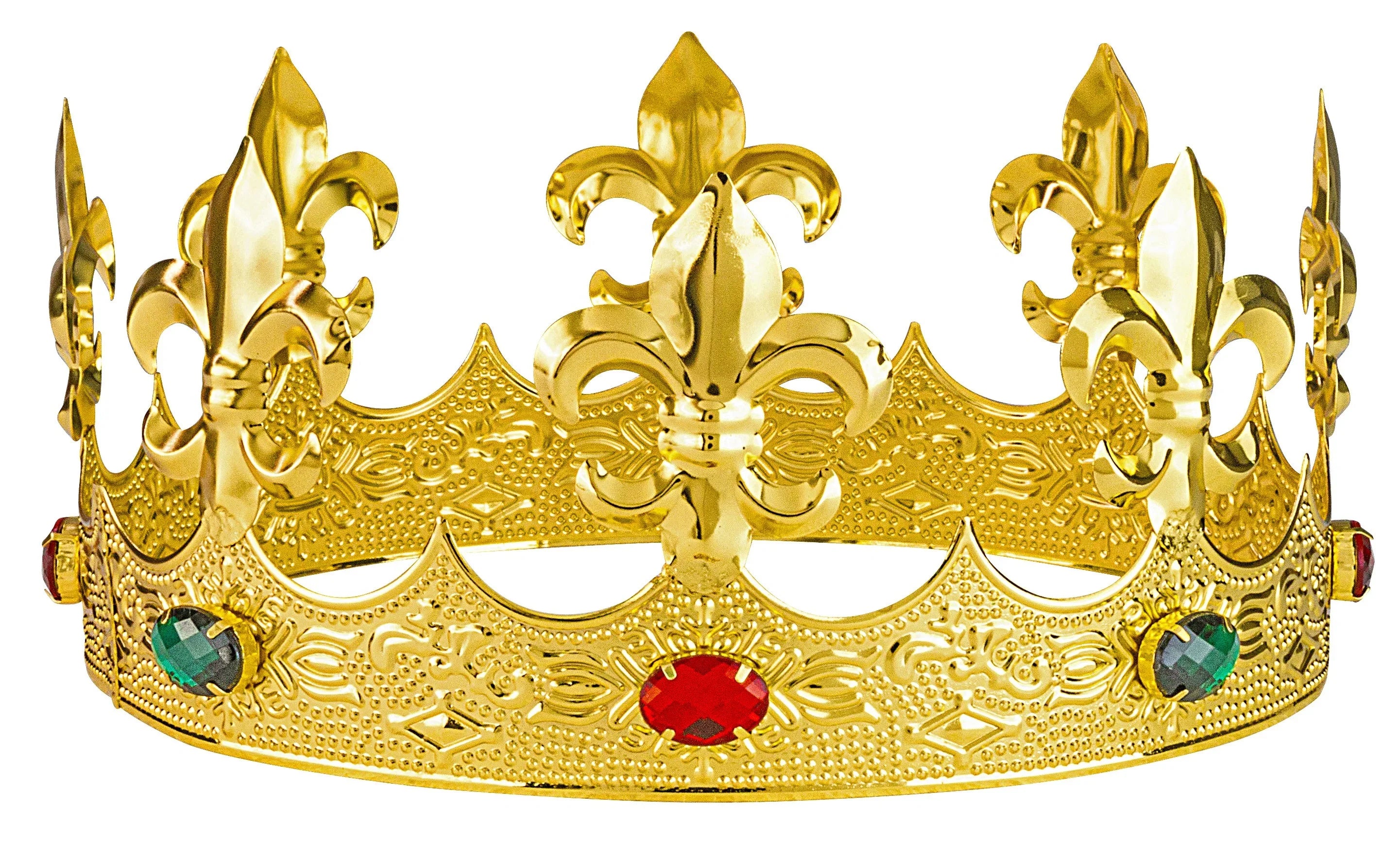 Corona de Rey Dorada de Metal con Pedrería Coronas y Tiaras Widmann