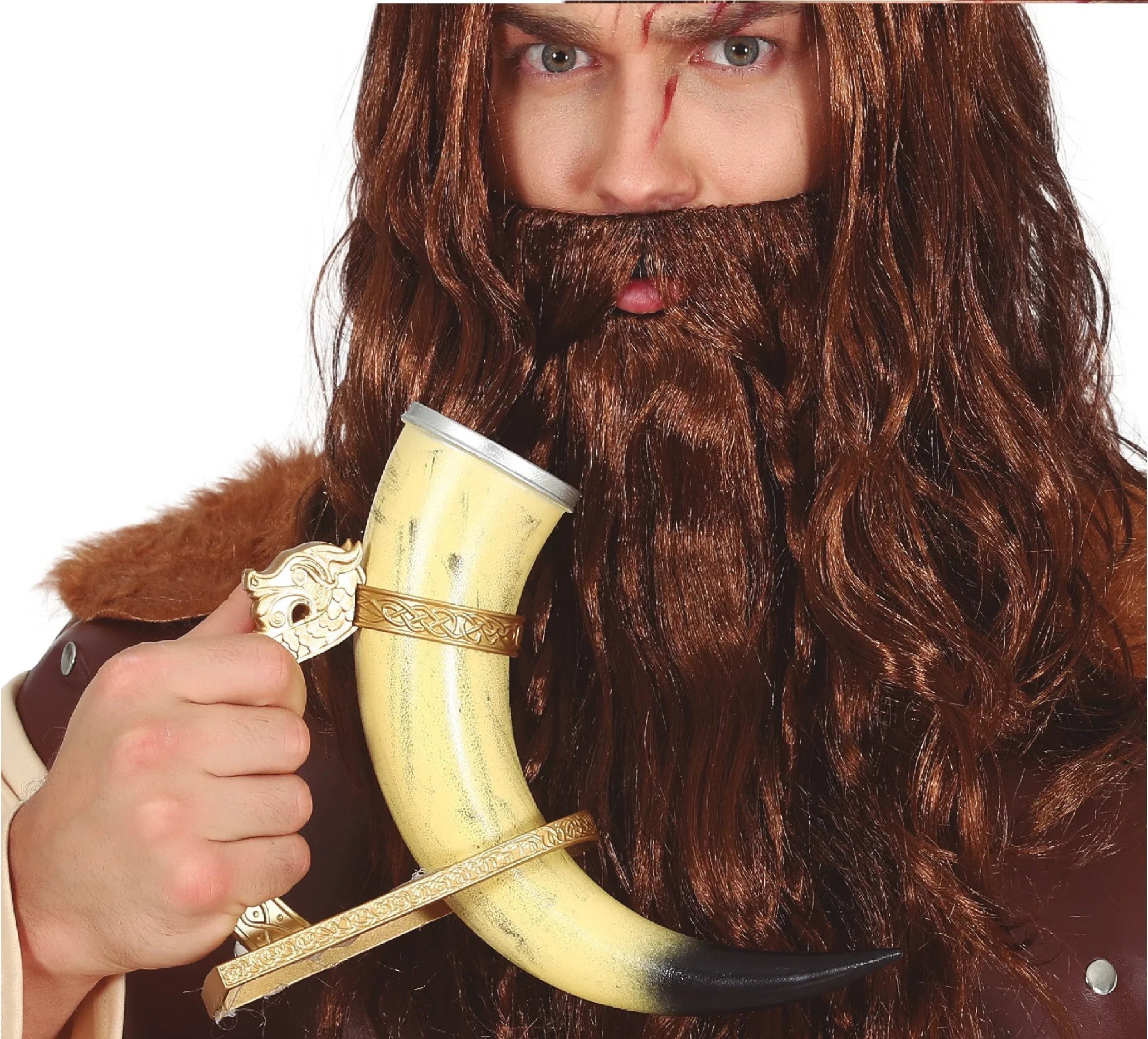 Cuerno Vikingo para Beber con Soporte COMPLEMENTOS Guirca