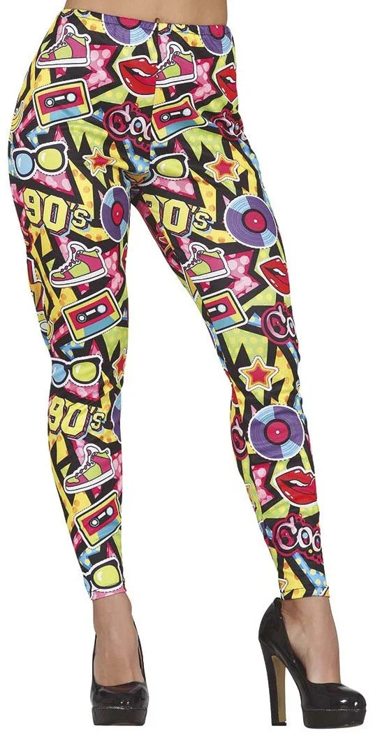Leggings con Estampado Años 90 para Mujer Leggings Guirca