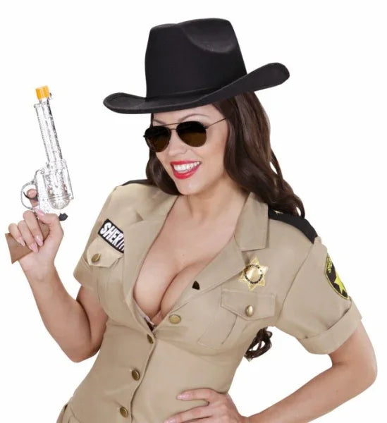 Sombrero Negro Flocado de Fieltro Sombreros y Gorros Widmann