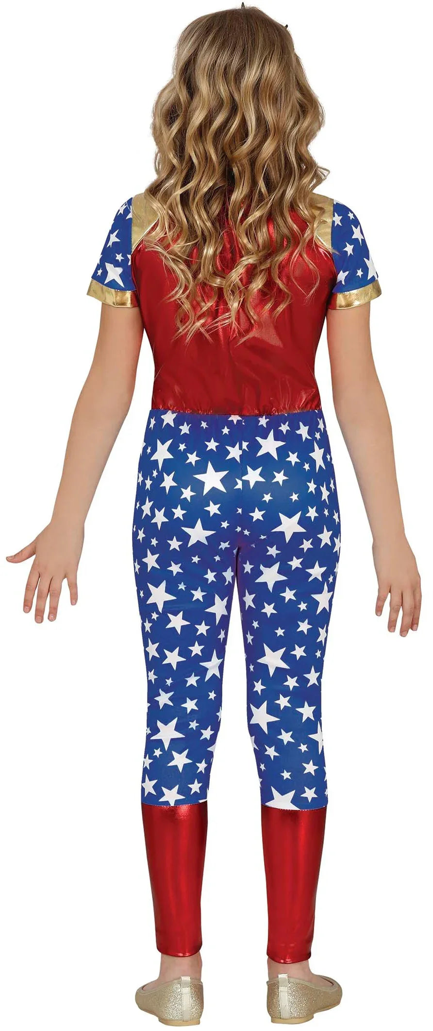 Disfraz de Wonder Lady Estrellas para Niña Wonder Woman Guirca
