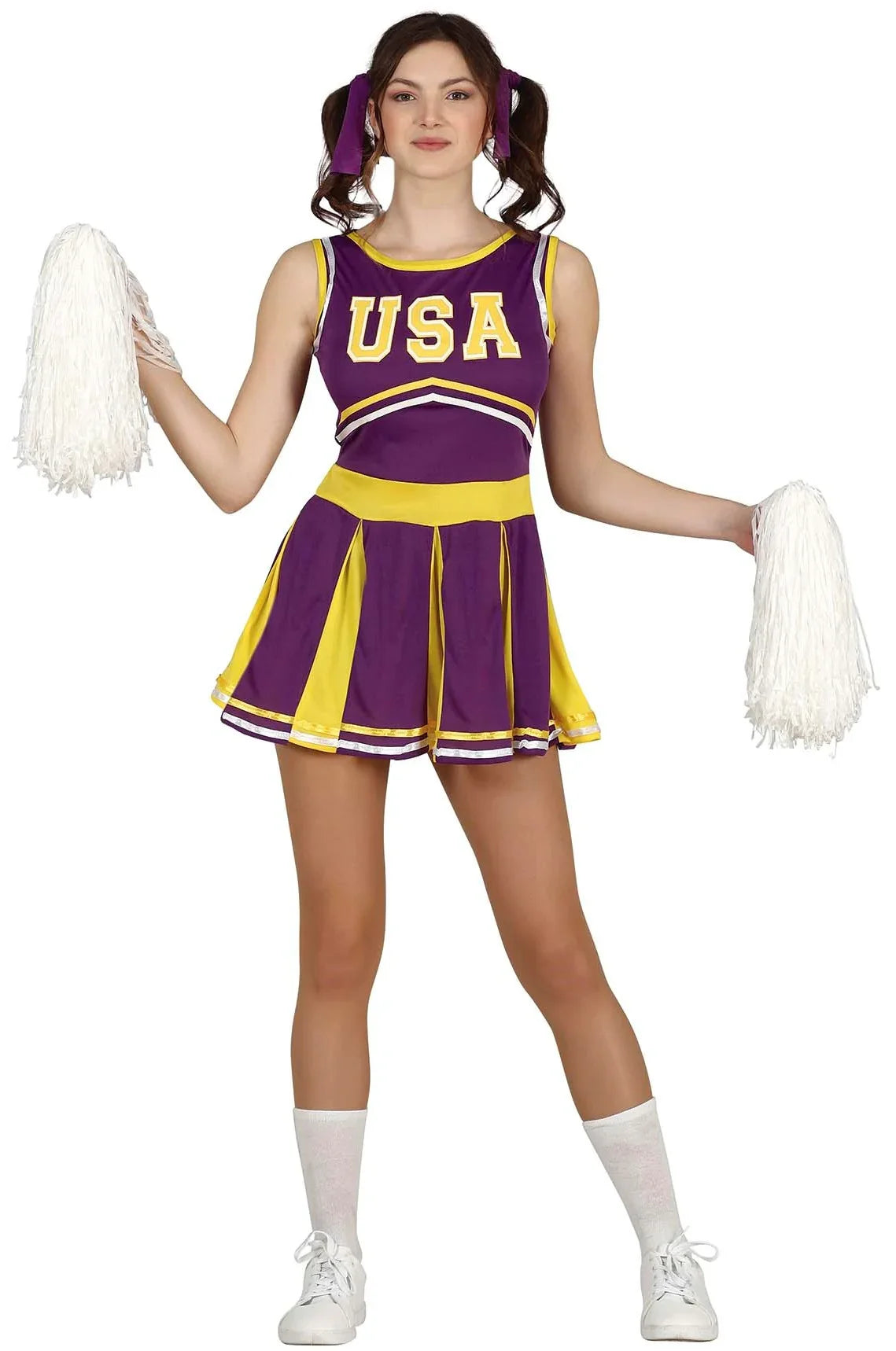 Disfraz de Animadora Morado para Niña Animadoras Guirca