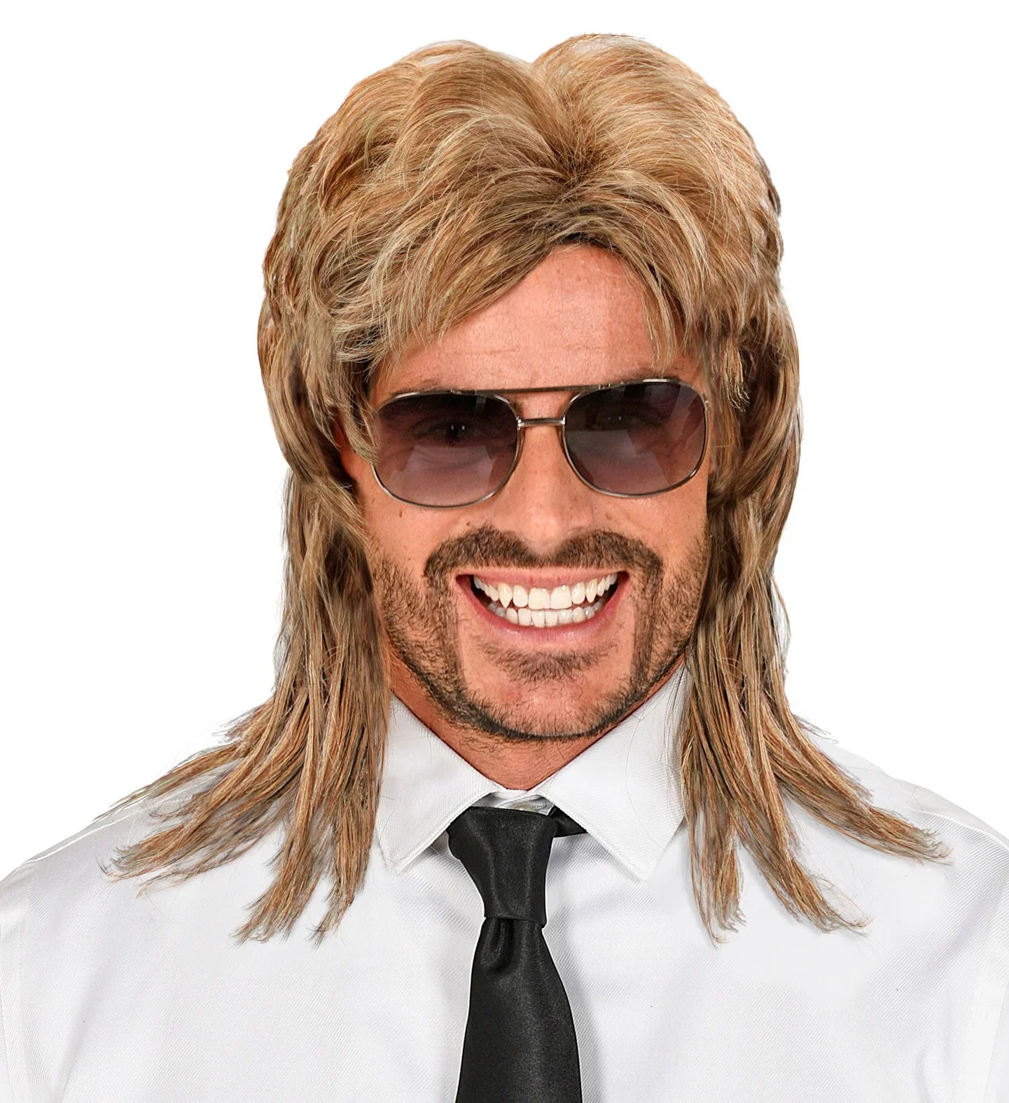 Peluca Rubia Años 80 con Melena Larga de Hombre Pelucas Rubias Widmann