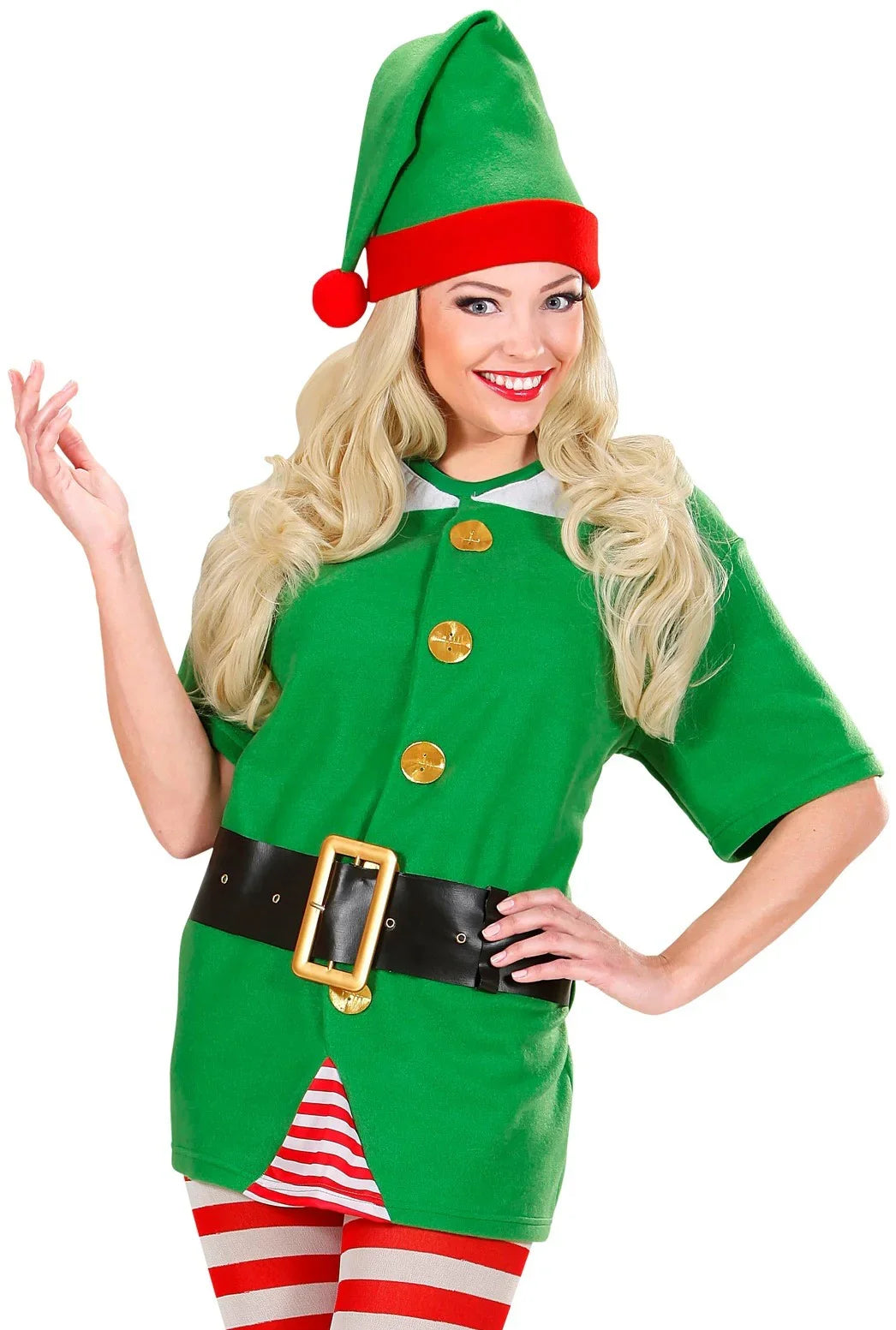 Disfraz de Elfo Ayudante de Papá Noel para Adulto Elfos Navideños Widmann