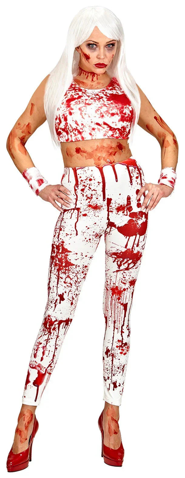 Leggings Finos Blancos Sangrientos para Mujer Leggings Widmann