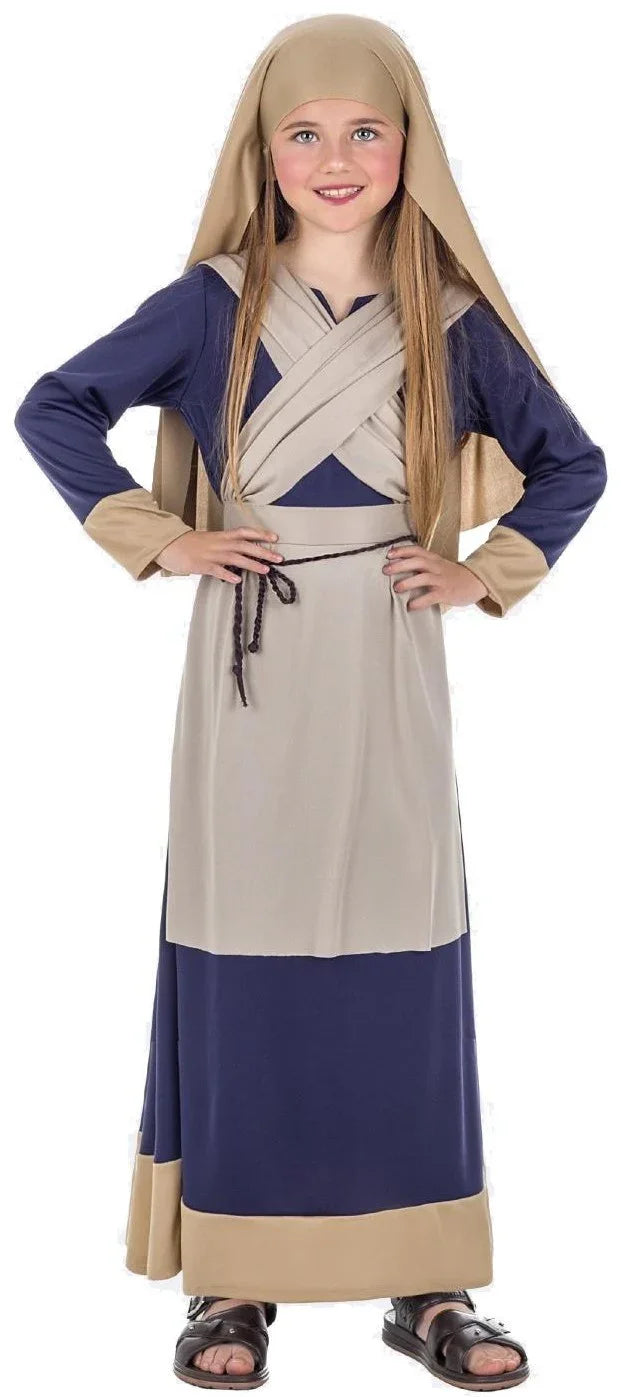 Disfraz de Lavandera Hebrea para Niña Personajes del Belén Kimokawaii