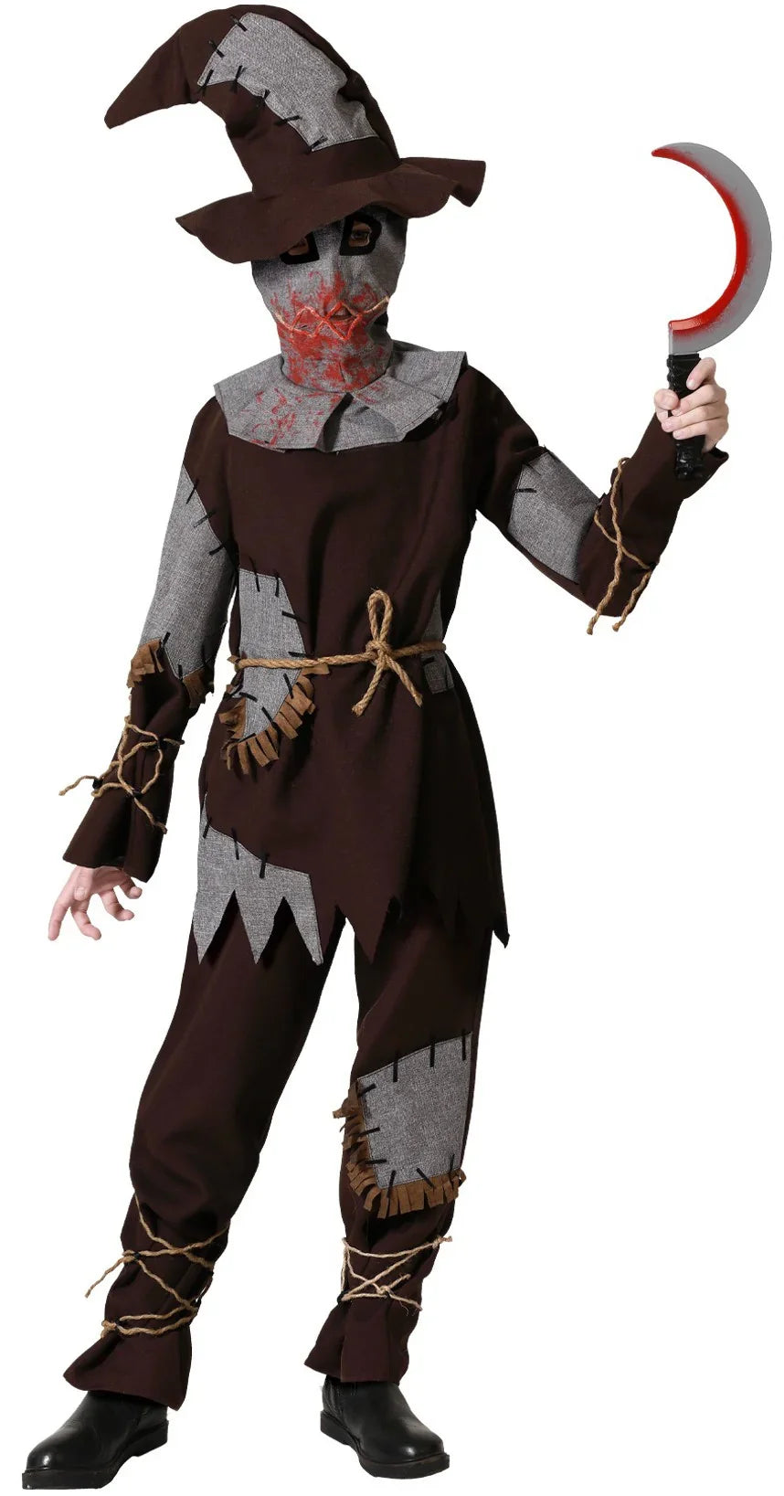 Disfraz de Espantapájaros Siniestro para Niño Espantapájaros Atosa