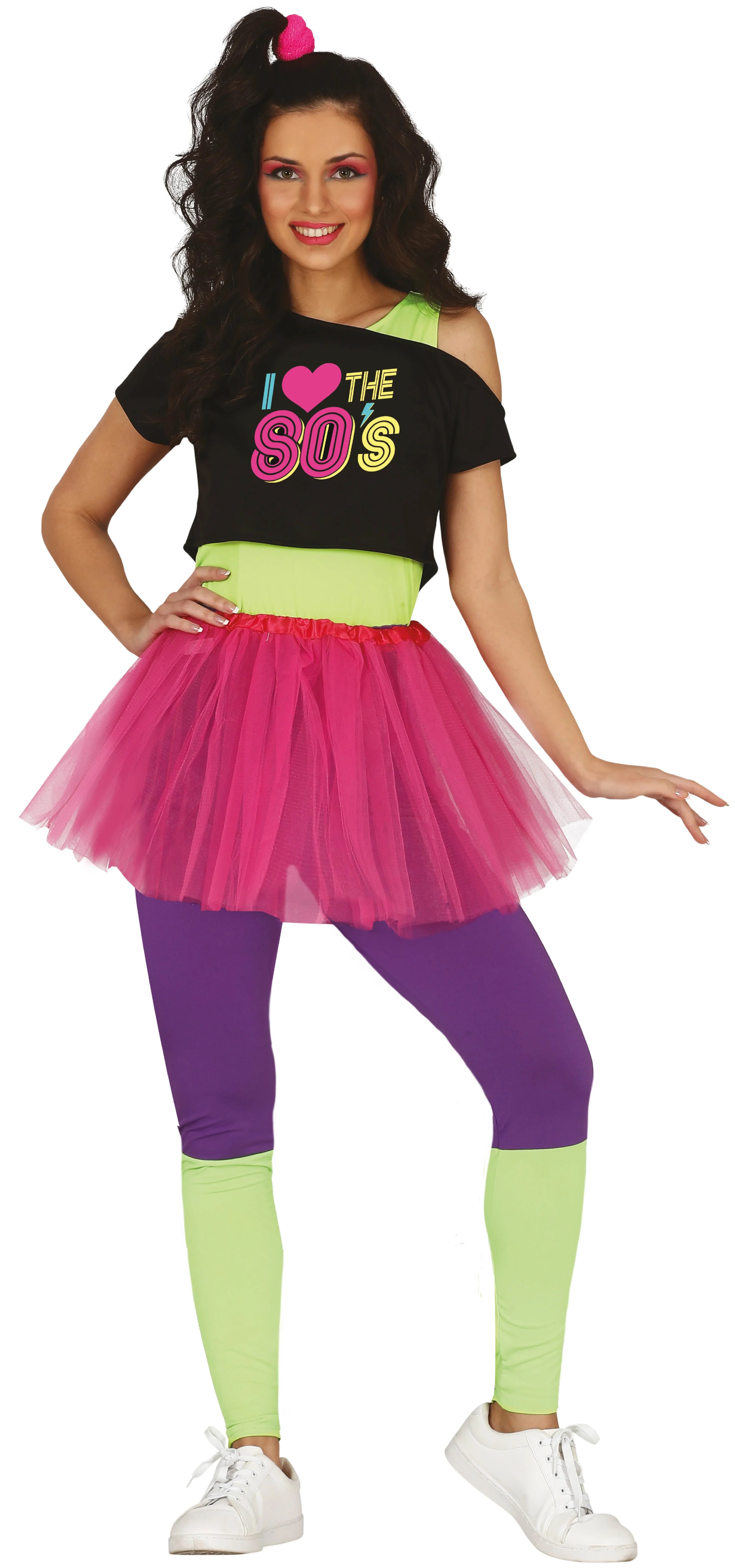 Disfraz de Cantante Pop Años 80 para Mujer Años 80 Guirca