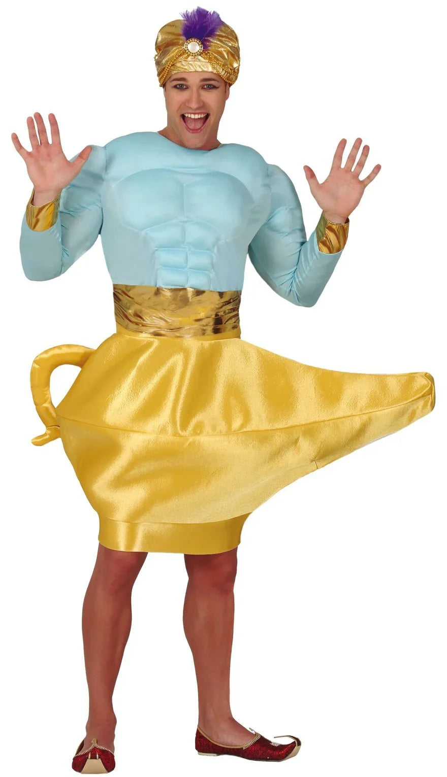 Disfraz de Genio con Lámpara Mágica para Adulto Genio de la Lámpara Guirca