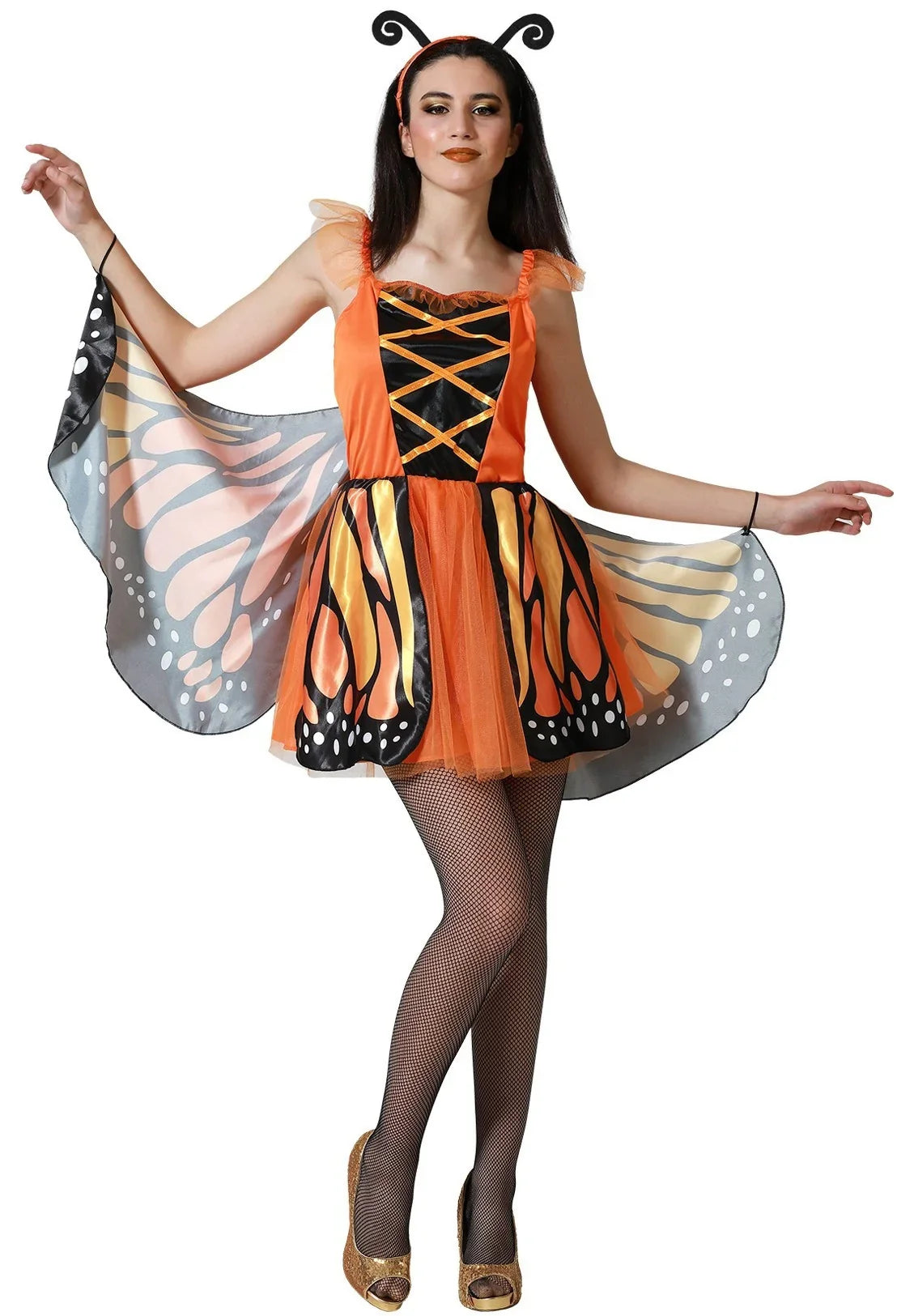 Disfraz de Mariposa Naranja para Mujer Mariposa Atosa