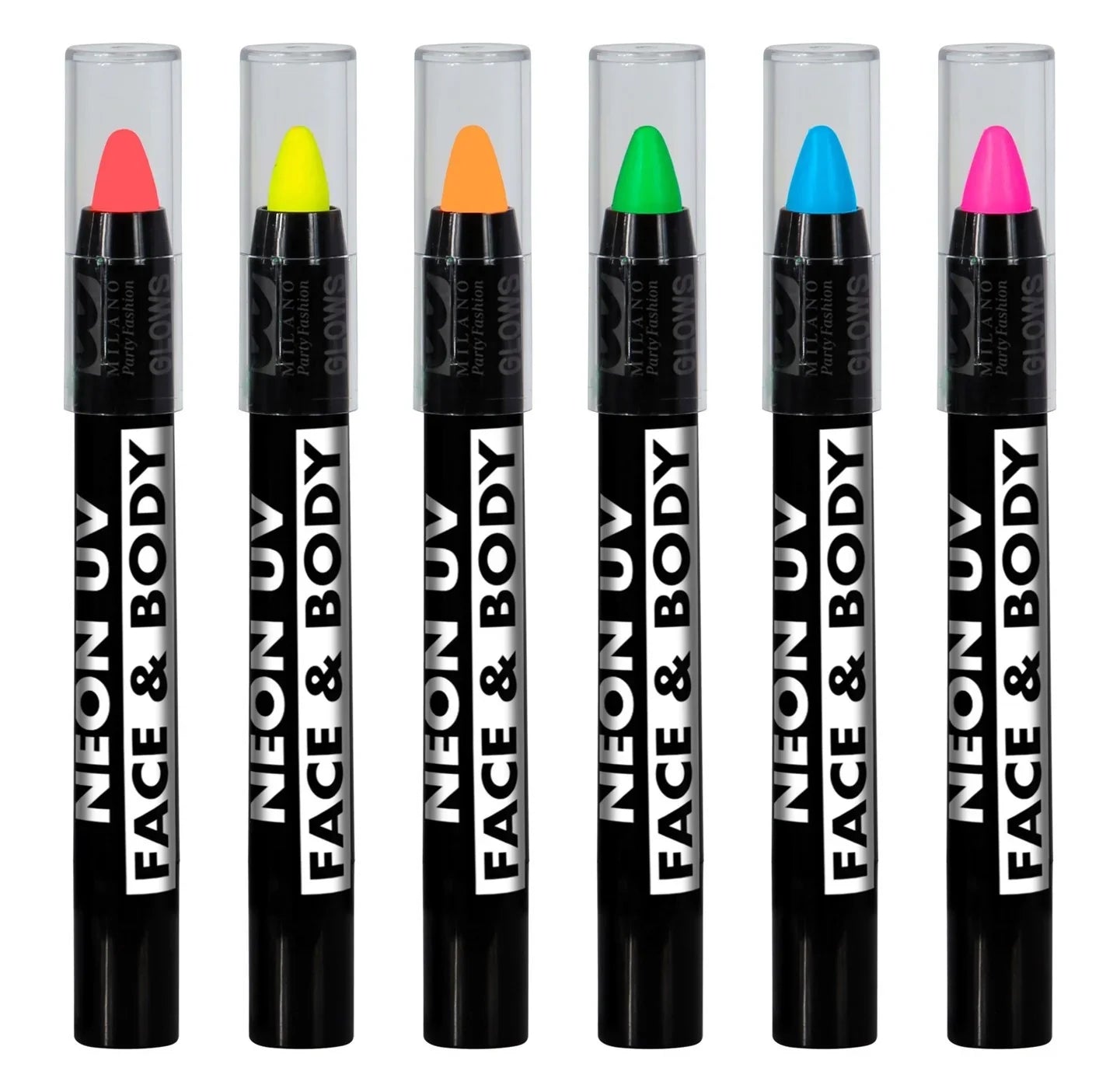 Set de 6 Lápices Regulables en Colores Neón UV Lápices Widmann