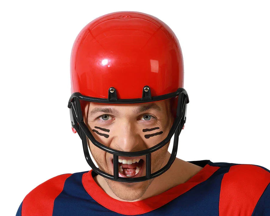 Casco de Fútbol Americano Rojo Cascos Atosa