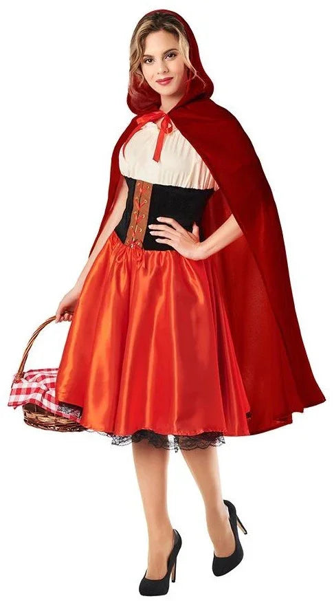 Disfraz de Caperucita Roja Elegante para Mujer Caperucita Roja Kimokawaii