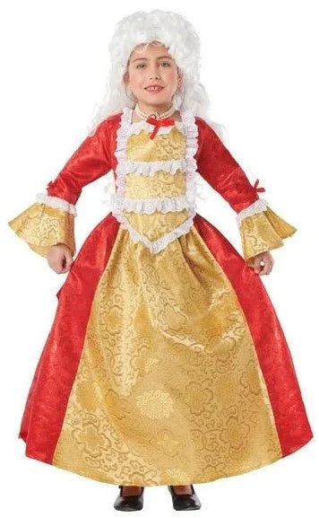 Disfraz de Maria Antonieta para Niña Veneciano y Época Kimokawaii