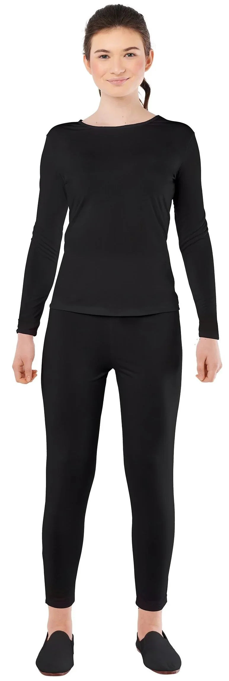 Malla Negra en Dos Piezas para Mujer Mallas y Maillots Kimokawaii