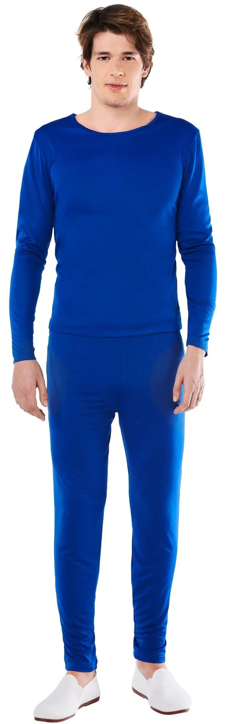 Malla Azul en Dos Piezas para Hombre Mallas y Maillots Kimokawaii
