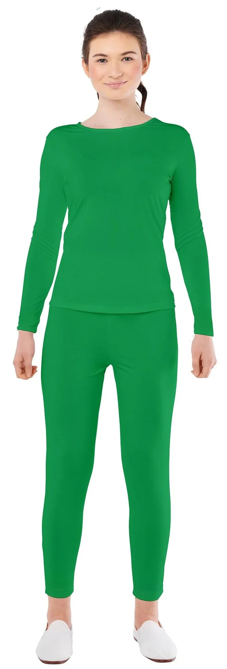 Malla Verde en Dos Piezas para Mujer Mallas y Maillots Kimokawaii