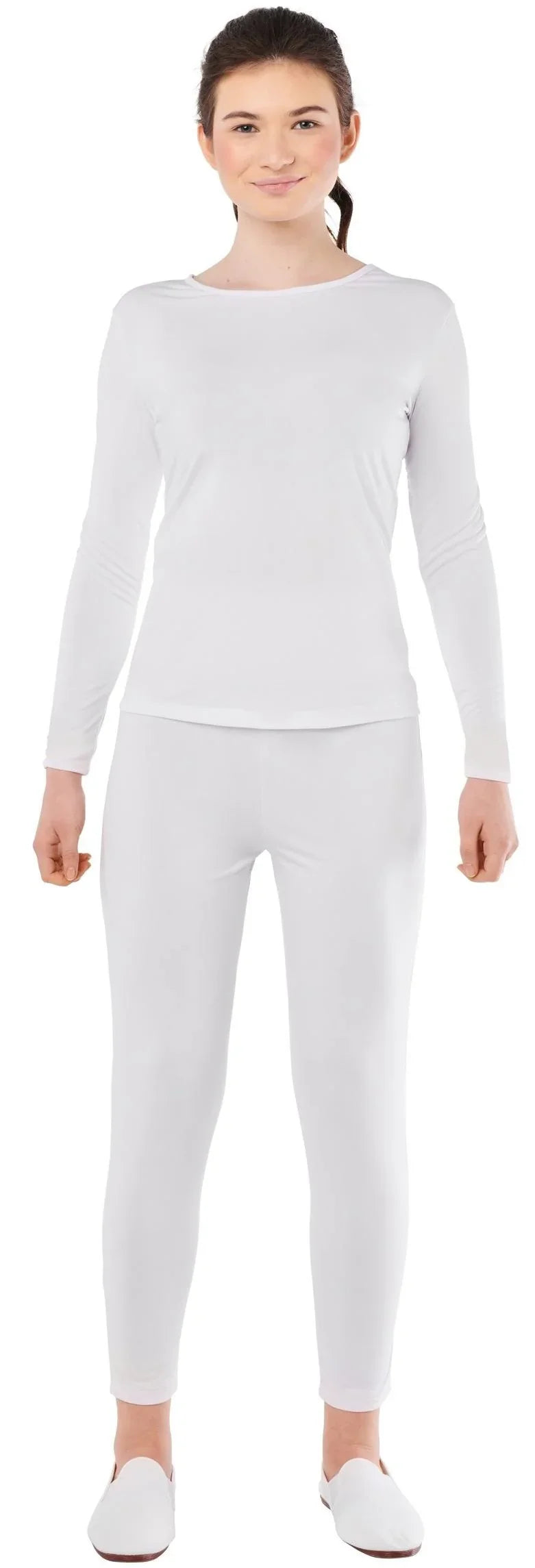 Malla Blanca en Dos Piezas para Mujer Mallas y Maillots Kimokawaii