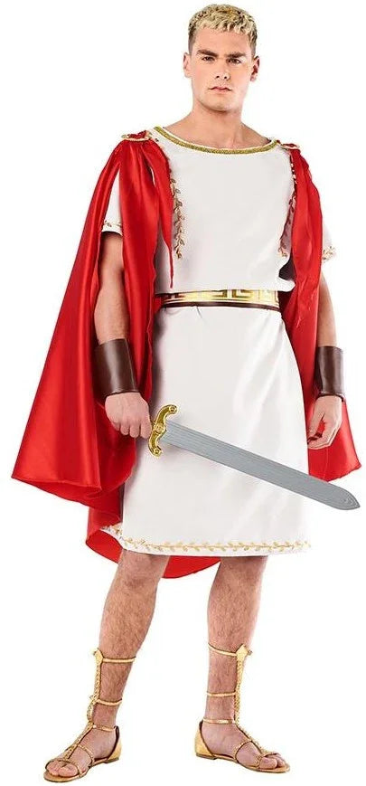 Disfraz de Emperador Romano con Capa para Hombre Senadores Romanos Kimokawaii