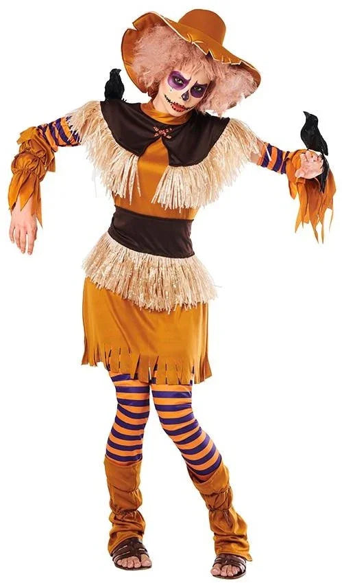 Disfraz de Espantapájaros con Sombrero para Mujer Espantapájaros Kimokawaii
