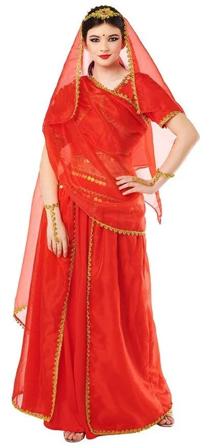 Disfraz de Princesa Hindú Bollywood para Mujer Hindús Kimokawaii
