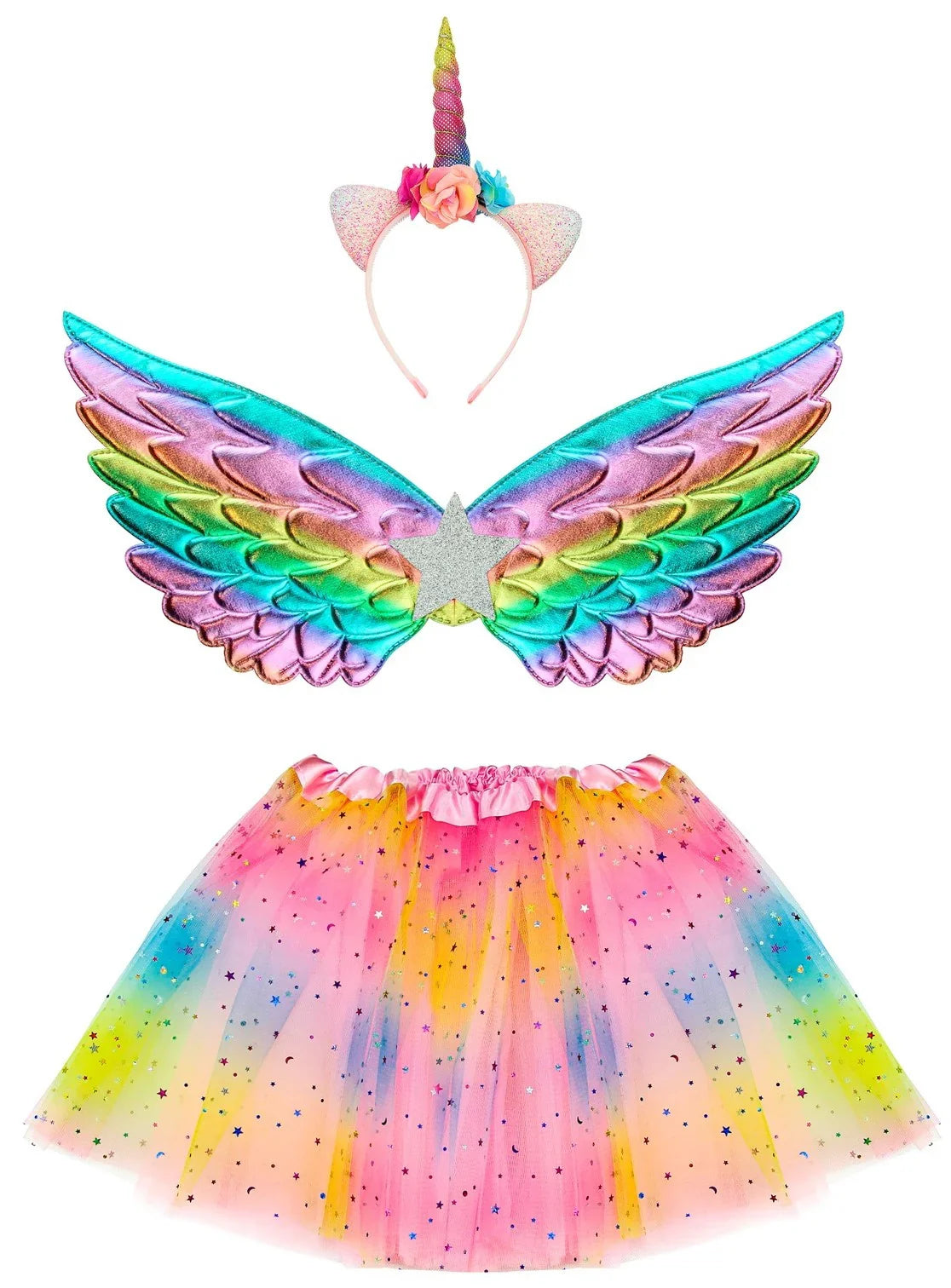 Kit de Disfraz de Unicornio con Alas Infantil Unicornio Widmann