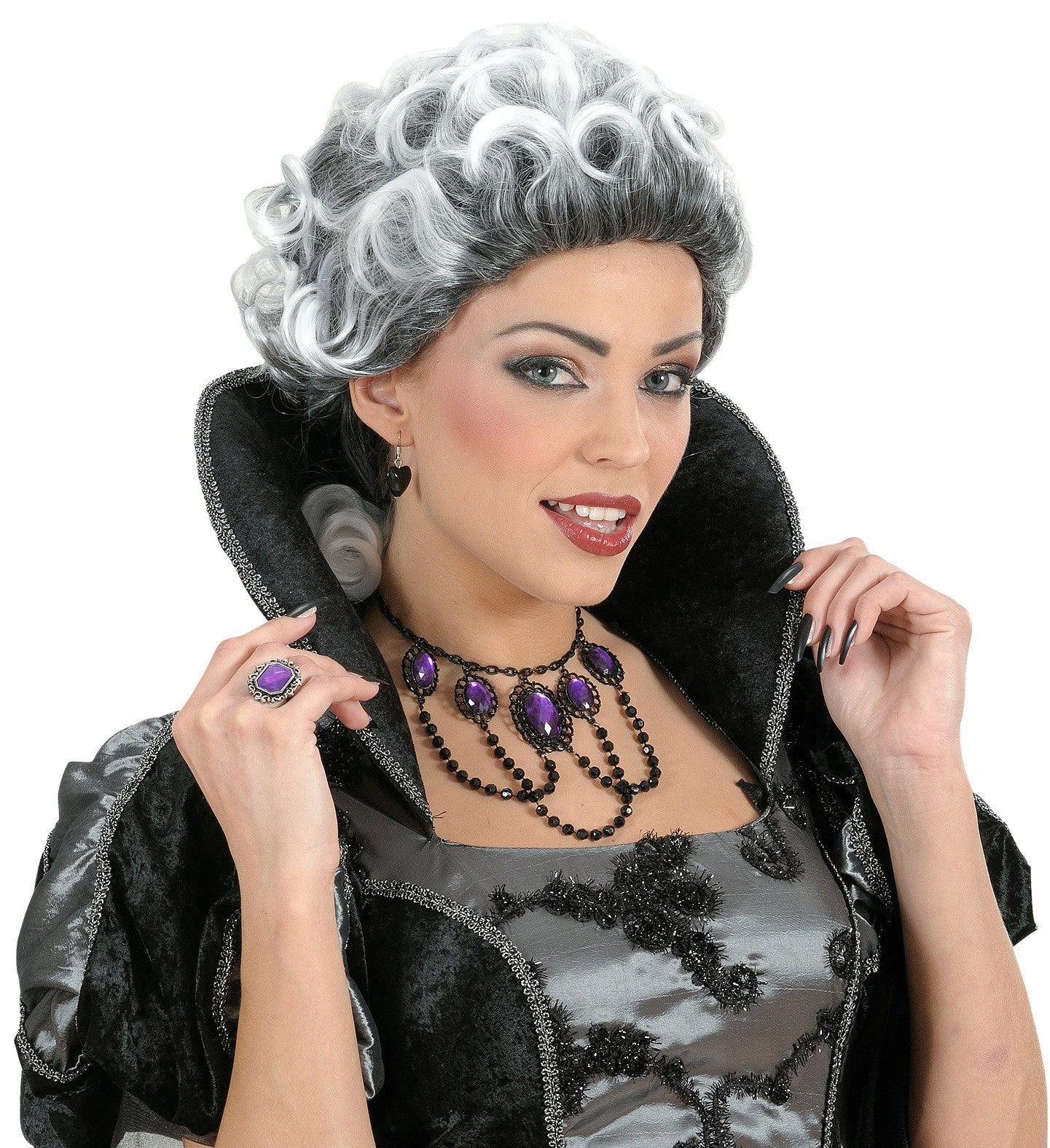 Peluca Canosa de Marqués Gótico con Coleta Pelucas Canosas Widmann