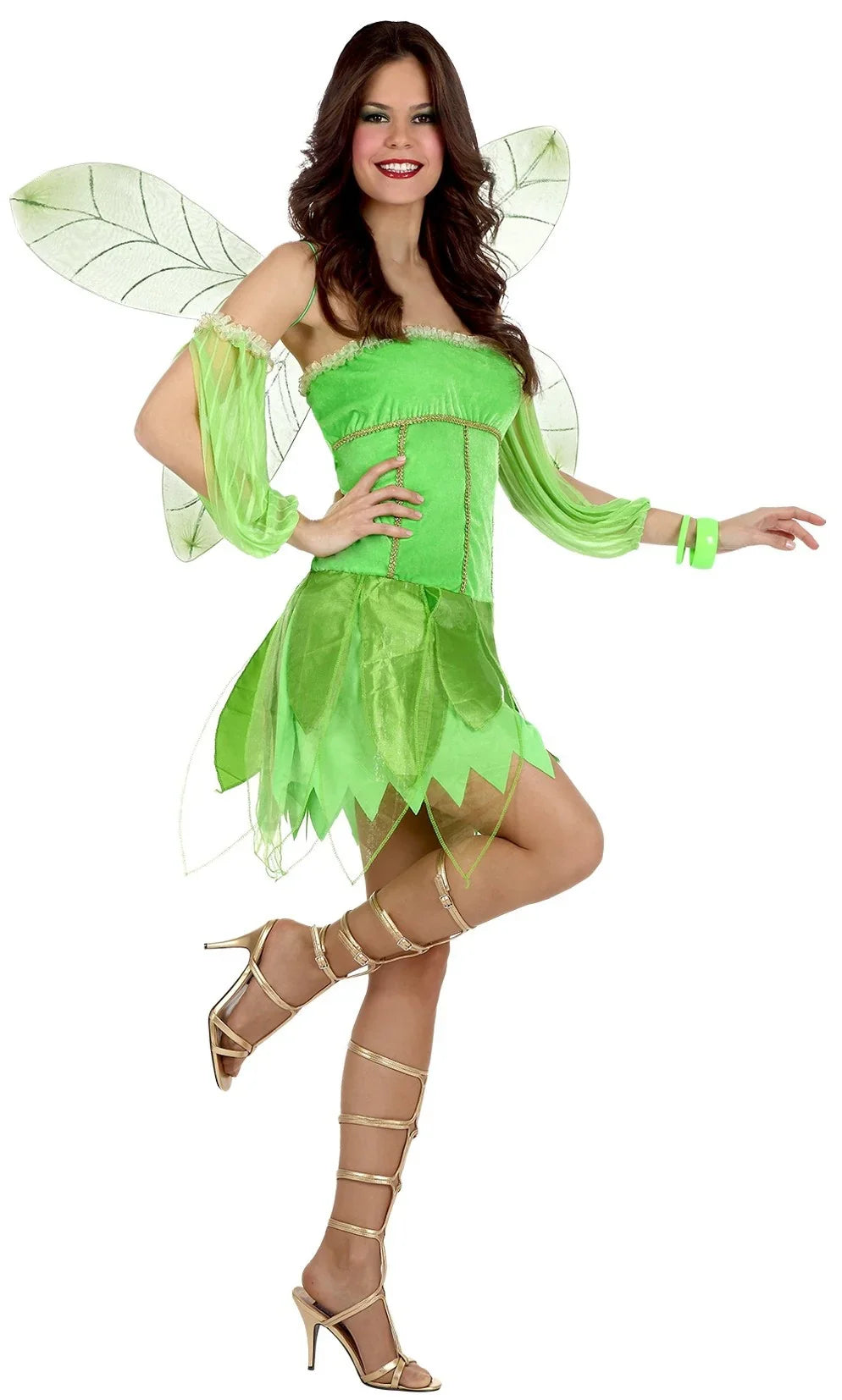 Disfraz de Hada Verde Campanilla para Mujer Campanilla Atosa