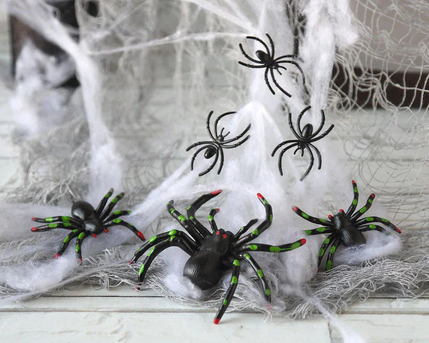 Telaraña con Arañas para Decoración de Halloween Arañas y Telarañas Atosa