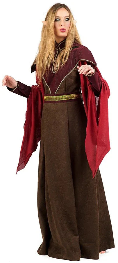 Disfraz de Druida Celta Premium para Mujer Hechiceras y Brujos Medievales Limit Sport
