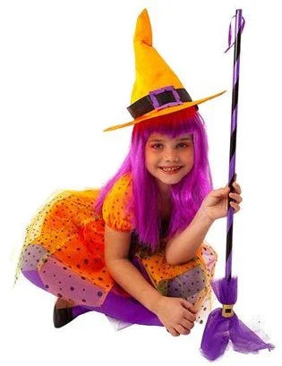 Escoba de Bruja Morada Accesorios Halloween Rubies