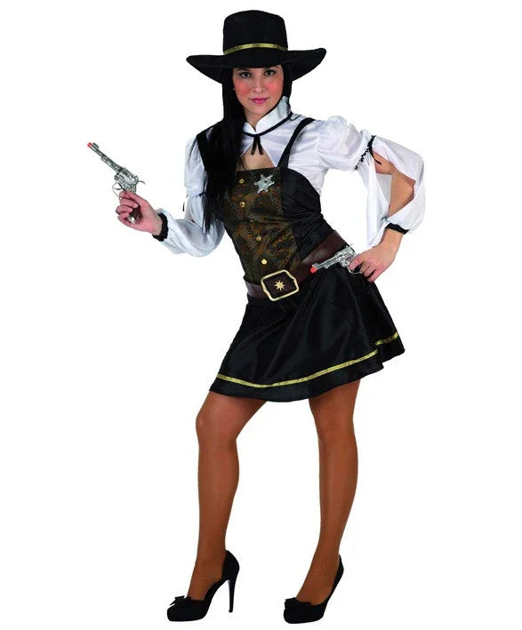 Disfraz de Sheriff Corto para Mujer Vaquero Atosa