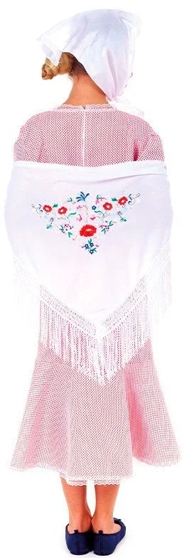 Disfraz de Chulapa Madrileña Blanca con Lunares Infantil Chulapos y Chulapas Infantiles Partilandia